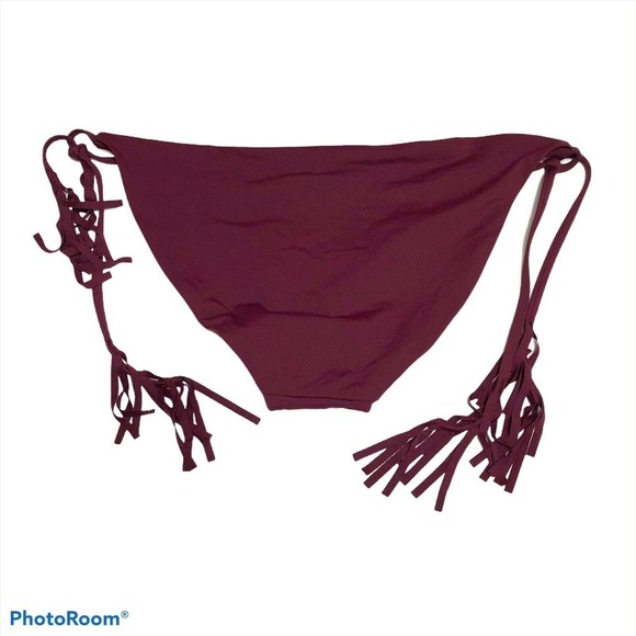 NEW Becca By Rebecca Virtue Dakota Side Tie Bikini Bottom NWOT Sz L Pool Beach - Picture 3 of 4